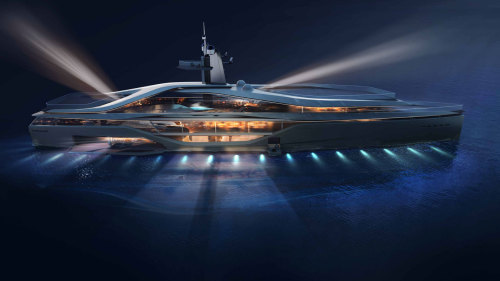 moneyisnobject:Project “Kairos”Designed by Oceanco, Pininfarina and Lateral 