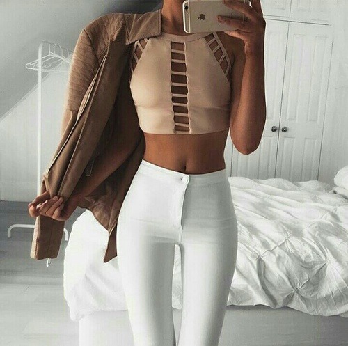 parisfashionn:  Jacket Top Pant  