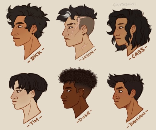 An Update On How I Draw The Wayne Kids + Some Headcanons