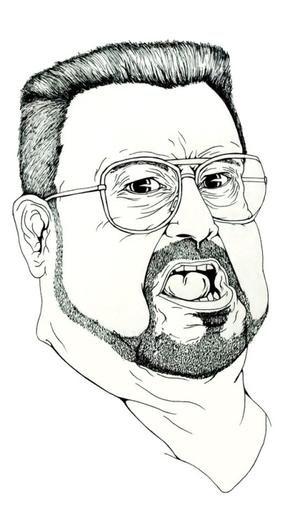  Walter Sobchak  (Big Lebowski)21,5 x 30 cmTinta sobre papel10.000 Bs