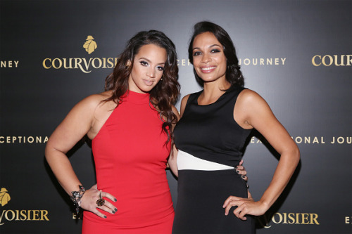 mr-another:Dascha Polanco and Rosario Dawson attend Courvoisier Cognac’s ‘Exceptional Journey’ event