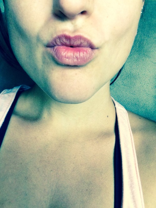 marriedandfucking:  be-risque:  #mouthmonday *muah*  Is it wrong that I just want to kiss my screen?!?    naaaaaaaaah