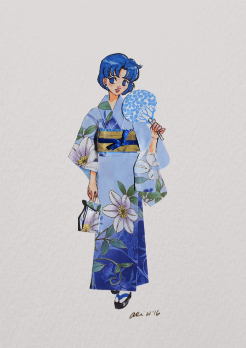 da-imaginarium:Sketch 27-31: Paper Kimono Senshi SeriesBecause I had lots of very pretty origami pap