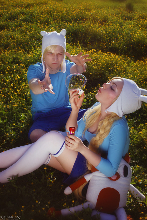 Adventure Time!Karina as FionnaAlex as Finn photo by me