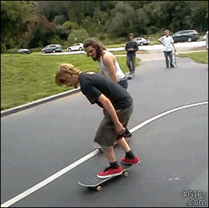 techskate:  the old kickflip shove switcheroo!  the best kickflip