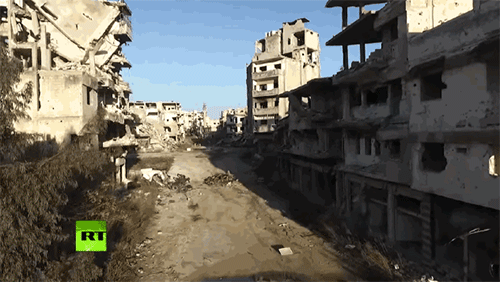 micdotcom:  Watch: This haunting drone footage of a Sryian city reveals just how