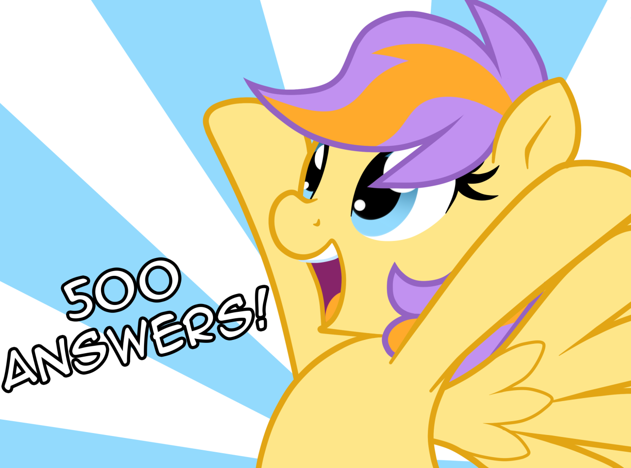 asklibrapony:  Thanks for the support everypony!  Woo! Congrats! (Belatedly .w. Somehow