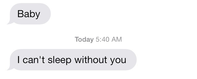 princesssaftbh:  princesssaftbh:  i like waking up to these texts  I miss this