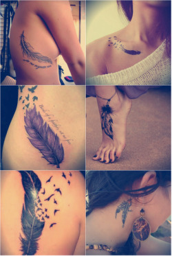 theo-ok:  Feather Tattoos