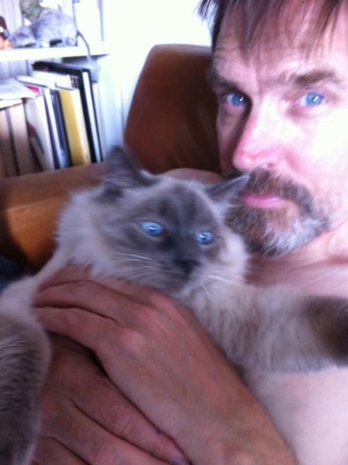 Bill Moseley And His Cat