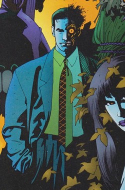 biharveydent: Two-Face, as interpreted by Mike Mignola of Hellboy fame.