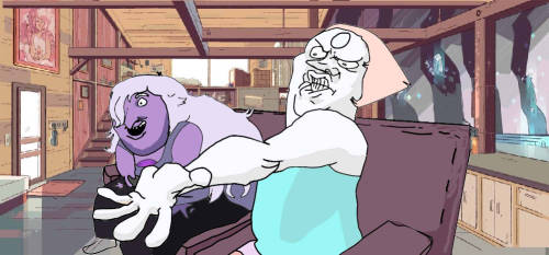 Pearl: Hey, I’m Grump!Amethyst: I’m twice as Grump!Pearl & Amethyst: And-we’re-The Gem Grumps!by Dark_Booty