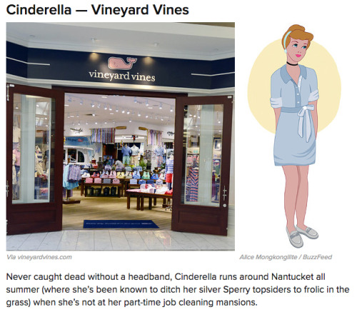 buzzfeed:  If Disney Princesses Shopped At Your Favorite Stores
