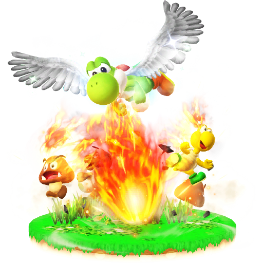 Yoshi’s story was my first game I owned when i was little:Also have you SEEN the badass super dragon yoshi of DEATH in SSB4?