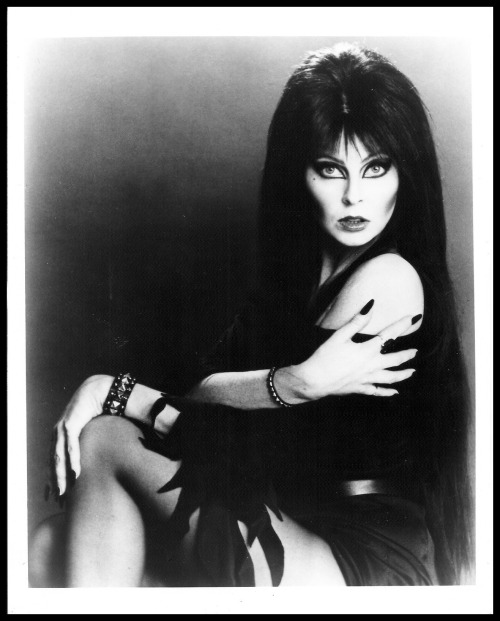 lostpolaroids:Cassandra Peterson (Elvira) - promotional photography for Elvira: Mistress of the Dark