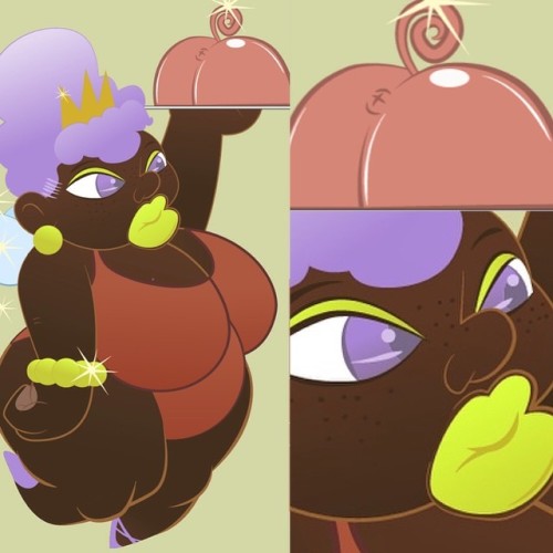 Fleshy Godmother Progress Update #ilustracin #arte #vector #vectorart #illustration #chonky #fairy #purple