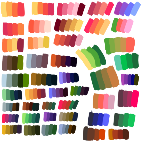 stlop: in tribute to this post, have some more color palettes that i’ve been keeping locked up