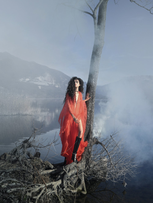 ineverypictureapoem: Lady of the Lake Chiara Scelsi by Nicholas Fols L'Officiel Italy, 2020
