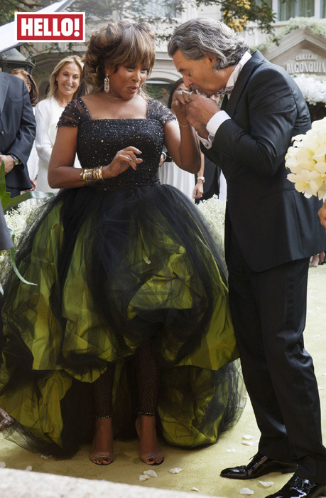 devoutfashion:Tina Turner in her silk Armani wedding gown #Switzerland #Erwin Bach