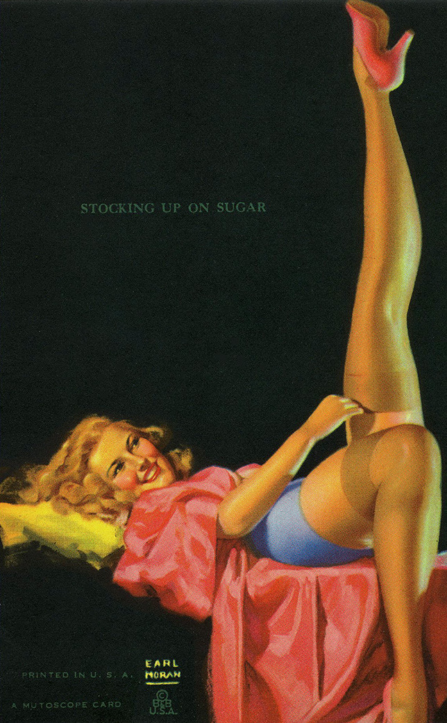 gmgallery:  Stocking Up On Sugar. Earl Moran (Brown &amp; Bigelow, 1940s). www.stores.eBay.com/GrapefruitMoonGallery