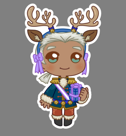 roesart:  xmas reindeer Dedue! the gentlest reindeer helper you’ll ever meet!you can pre-order him as a charm here