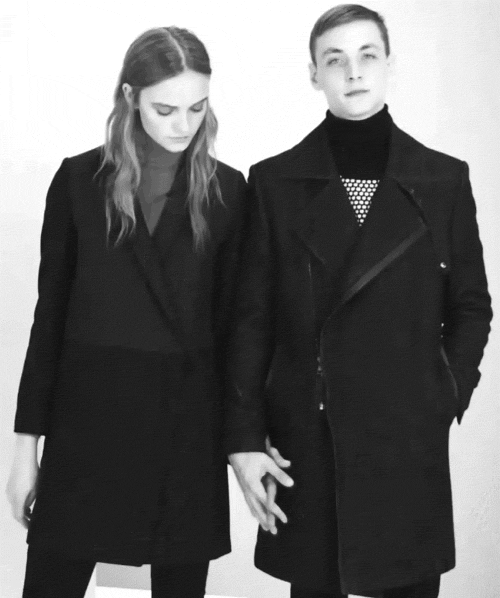 mollowen:  black-and-silver:  NIMUE SMIT AND YURI PLSEKUN / 8SECONDS FALL WINTER