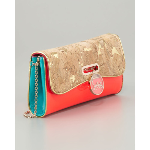 douxdesire:  Christian Louboutin clutch ❤ liked on Polyvore (see more colorblock handbags)