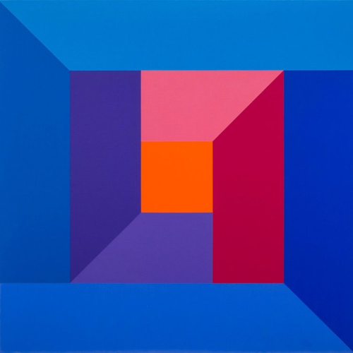 Karl Benjamin (American, 1925-2012), #7, 1974. Oil on canvas, 101.6 x 101.6 cm.