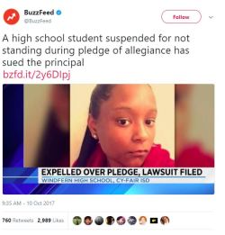 the-real-eye-to-see: In 1943, the United States Supreme Court ruled in West Virginia State Board of Education v. Barnette that government officials cannot force anyone to participate in patriotic rituals, including the Pledge of Allegiance. No public