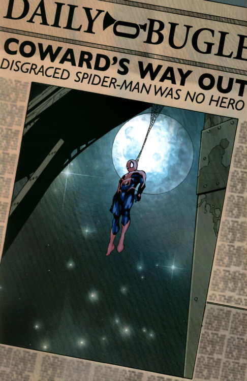 towritecomicsonherarms:  House of M: Spider-man #5  That’s fucked up.