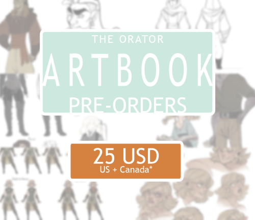 the-orator:  From January 6th -&gt; February 1st I will have pre-orders open for my first artbook! 