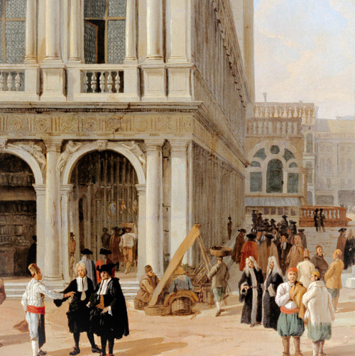 vivalcli:The Piazzetta at Venice by Luca Carlevarijs (Italian,1663–1730)