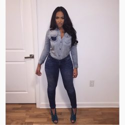 stephsdope:  Just denim and jimmy choo