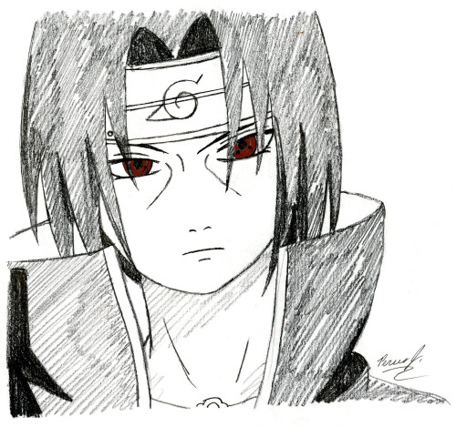 Quick Pencil Sketch Of Itachi Uchiha. 