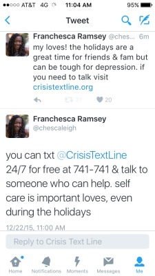 chescaleigh:  If you need someone to talk