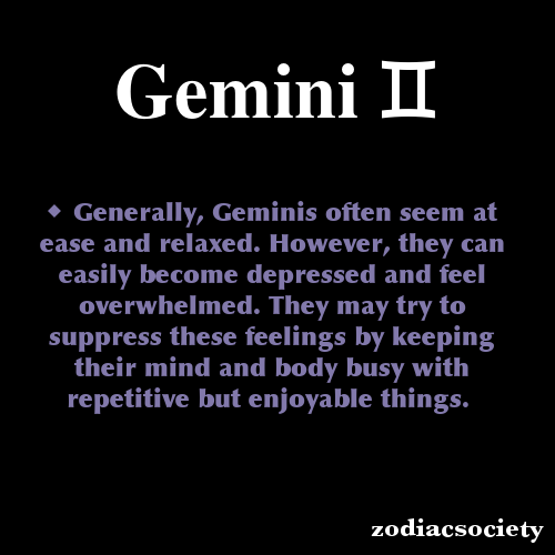 zodiacsociety:  Gemini Zodiac Facts 