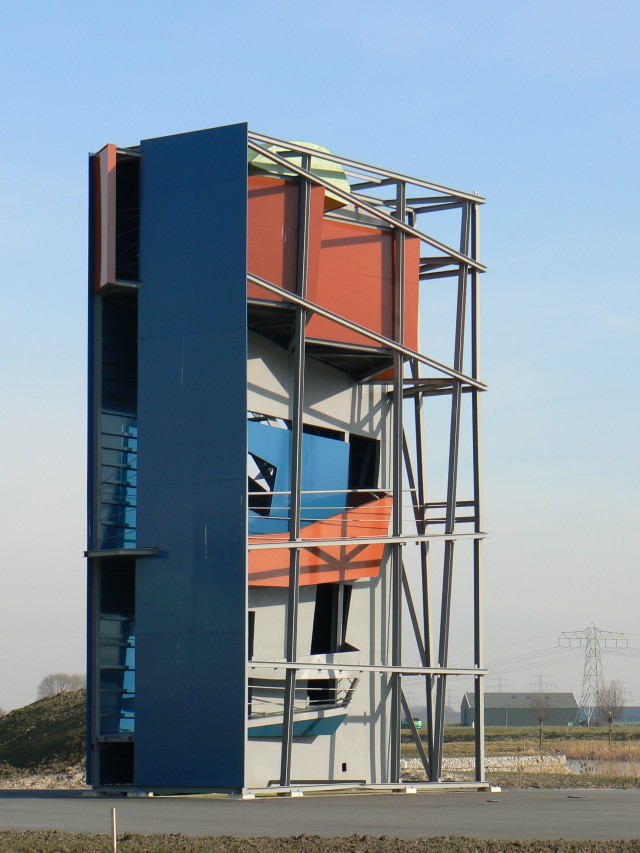 Video Pavilion (1989-90, reconstructed in 2007) in Appingedam, the Netherlands, by Zaha Hadid