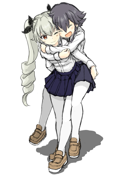 krk39:  「おんぶ」/「minimini」のイラスト [pixiv] 