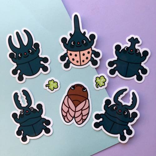 bug stickers in my shop!