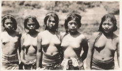 Igorot Girls. 1938.   Via Eduardo de Leon.