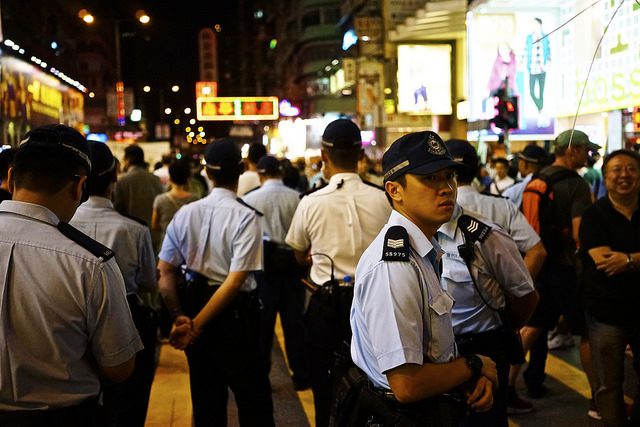 Ever Vigilant on Flickr.
The stakes are very high for the police. The tear gas in September caused the movement to grow. I witnessed several instance of protestors and police working closely to keep the peace.