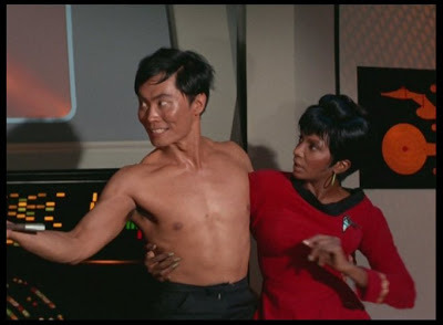 Sulu and Uhura.