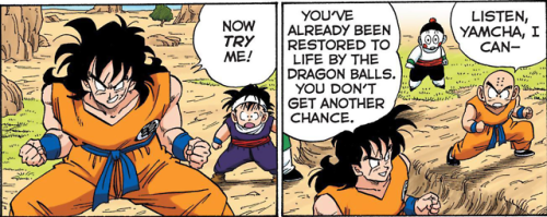 dragon-ball-meta:theultradork:Also a friendly reminder that Krillin’s always struggled with a 