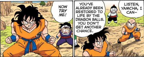 dragon-ball-meta:theultradork:Also a friendly reminder that Krillin’s always struggled with a lack o