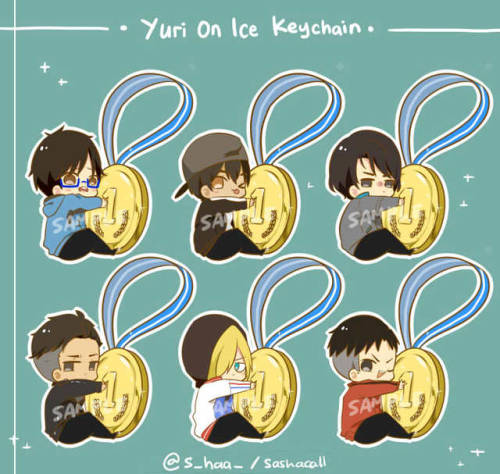Yuri on Ice keychains for YoI only event (5 march) in Indonesia!