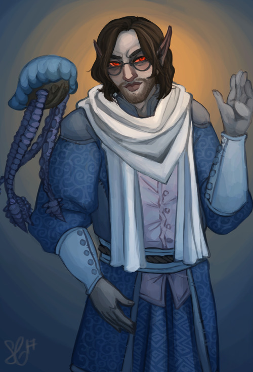 Llyndan Hlaalu: Guild mage, healer, natural philosopher. Not actually a grandpa, despite his love of