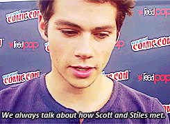 soldieronbarnes:  Dylan on his and Tyler Posey’s headcanon about how Scott and