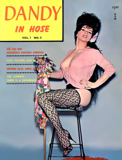 Burleskateer:natasa Is Featured On The Cover Of ‘Dandy In Hose’ Magazine; A 60’S-Era