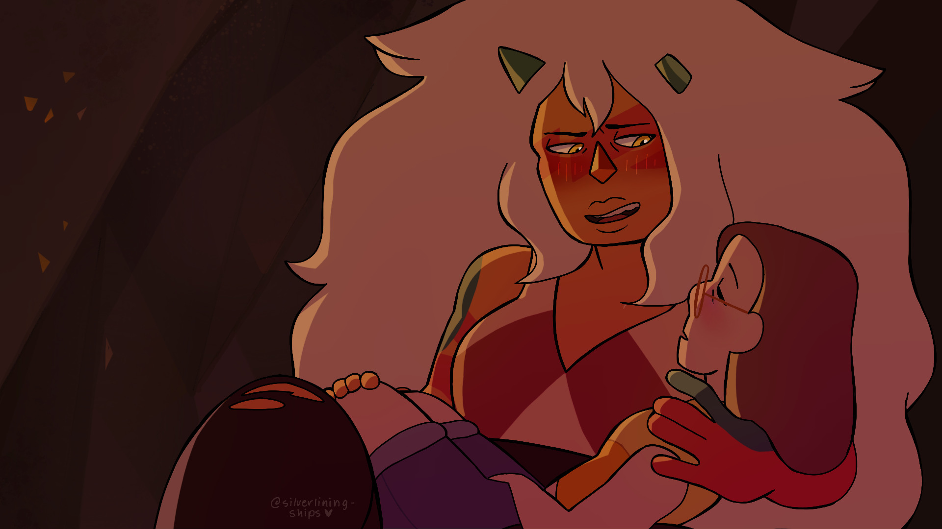 silver sleeps in jasper's arms