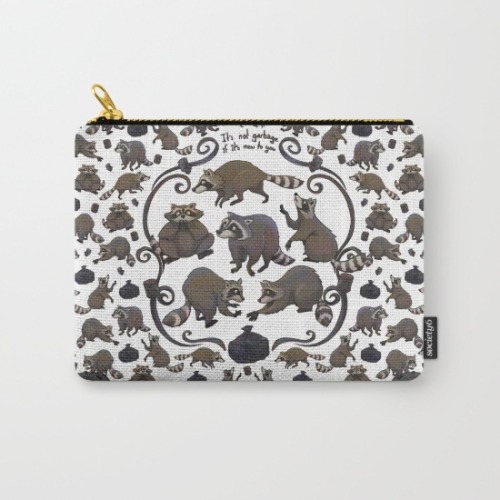 I’ve just got a gang of mischievous little raccoons at my @society6 store :) here https://society6.c